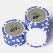Geistig nicht im Büro Pokerchips (Stapel)