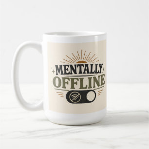 Geistig Offline Retro Introvertierter Kaffeebecher Kaffeetasse