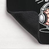 Geistig woanders lustiger introvertierter Gehirn  Mousepad (Ecke)