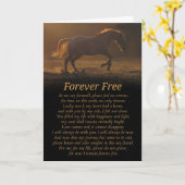 Geistige Art PferdeBeileid Karte (Gelbe Blume)