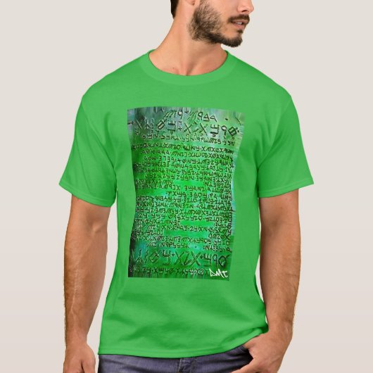 GEISTIGE GRAFFITI DMT - THOTH DIE SMARAGDtablette T-Shirt (Vorderseite)
