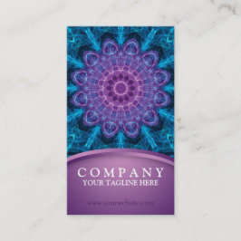 Geistige lila Blume, Meer des Blaus Visitenkarte