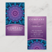 Geistige lila Blume, Meer des Blaus Visitenkarte (Vorne/Hinten)