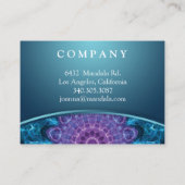 Geistige lila Blumen-Kunden-Loyalitäts-Karte Treuekarte (Rückseite)