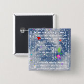 Geistige positive Bestätigungen Button (Vorne & Hinten)