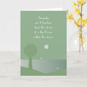 Geistiger Frieden innerhalb der Sturmkarte Karte (Gelbe Blume)