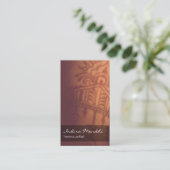 Geistiger Hennastrauch Mendhi buddhistische Visitenkarte (Stehend Vorderseite)