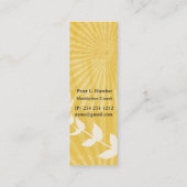 Geistiger Meditations-Trainer Mini Visitenkarte (Rückseite)