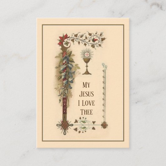 GEISTIGES KOMMUNIONchalice-WIRTS-GEBETS-HEILIGE Visitenkarte (Vorderseite)