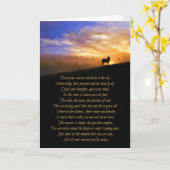 Geistiges Pferd Ermutigung nicht beunruhigt Karte (Gelbe Blume)