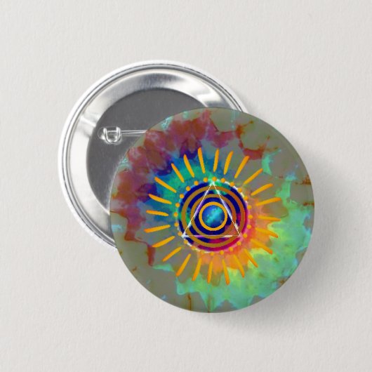 Geistiges Tyedye Button (Vorne & Hinten)