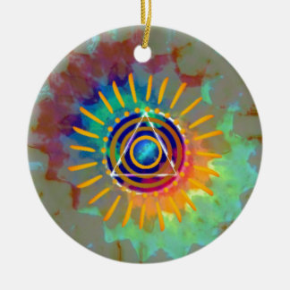 Geistiges Tyedye Keramik Ornament