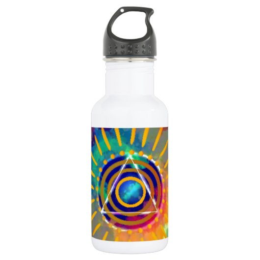 Geistiges Tyedye Trinkflasche (Vorderseite)