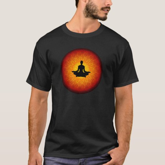 Geistiges Yoga auf Mandala T-Shirt (Vorderseite)