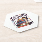 Geistkatze liest Bücher Liebhaber-Geschenke Hallow Untersetzer (angewinkelt)