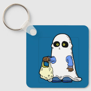 Geistlaken Kostüm für Halloween Schlüsselanhänger