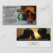 Geistlich-Visitenkarte (betender George Visitenkarte (Vorne/Hinten)