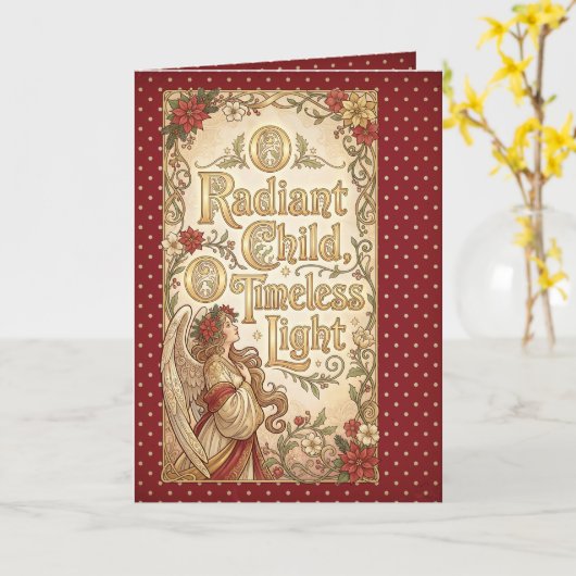 Geistlicher Winter-Segen Karte (Gelbe Blume)