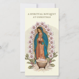 Geistliches Bouquet Katholisches Gebet Guadalupe H Feiertagskarte