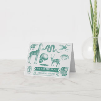 Geistreiche Valentinsgruß-Karte - biologisches Feiertagskarte