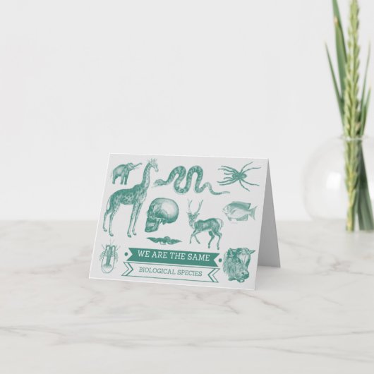 Geistreiche Valentinsgruß-Karte - biologisches Feiertagskarte (Vorderseite)