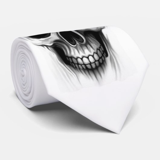 Geistschädel Krawatte (Gerollt)