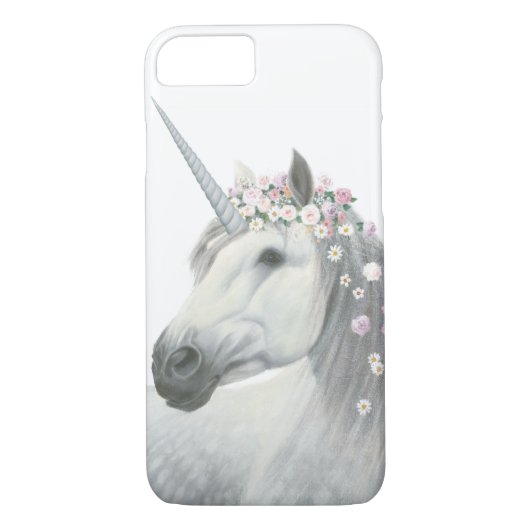 GeistUnicorn mit Blumen in der Mähne Case-Mate iPhone Hülle (Rückseite)