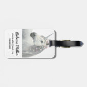 GeistUnicorn mit Blumen in der Mähne Gepäckanhänger (Rückseite horizontal)