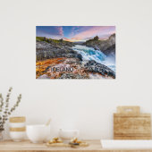 Geitafoss Wasserfälle, Island Poster (Küche)