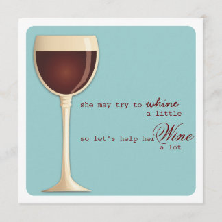 Gejammer-oder Wein-Meilenstein-Geburtstags-Party Einladung