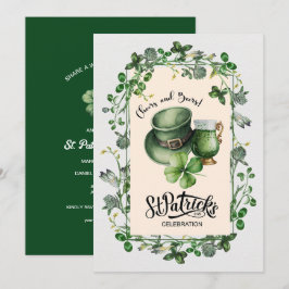 Gejammer und Bier. St. Patrick's Celebration Invit Einladung