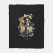 Geji Portrait Fleecedecke (Vorderseite)