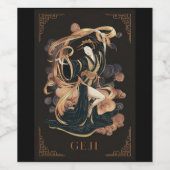 Geji Shenyang Weinetikett (Einzelnes Label)