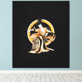 Geji The Calligrapher Leinwanddruck (Insitu (Holzboden))