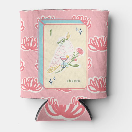 Gejubeln an Bird Bam Mahjong Can Cooler Dosenkühler (Vorderseite)