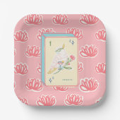 Gejubeln an der Bird Bam Mahjong Papierplatte Pappteller (Vorderseite)