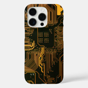 Gek Out Nerd PCB Orange Electronic Circuit Board iPhone 16 Pro Hülle