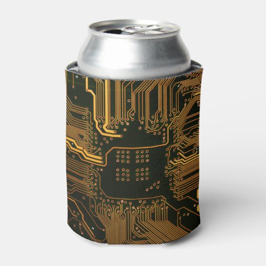 Gek Out Nerd PCB Orange Electronic Circuit Board Dosenkühler (Kanne Vorderseite)