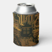 Gek Out Nerd PCB Orange Electronic Circuit Board Dosenkühler (Kanne Rückseite)