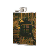 Gek Out Nerd PCB Orange Electronic Circuit Board Flachmann (Links)