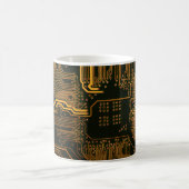 Gek Out Nerd PCB Orange Electronic Circuit Board Kaffeetasse (Mittel)