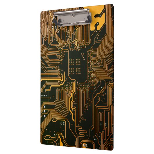 Gek Out Nerd PCB Orange Electronic Circuit Board Klemmbrett (Links)