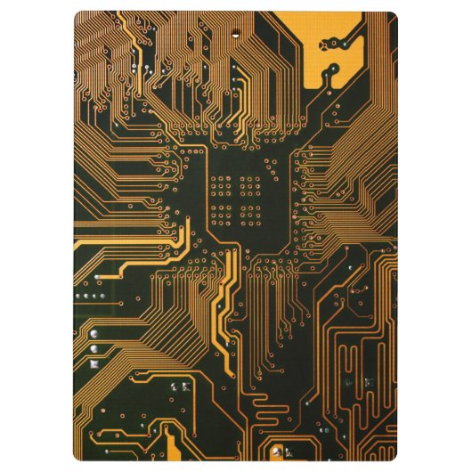 Gek Out Nerd PCB Orange Electronic Circuit Board Klemmbrett (Rückseite)