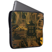 Gek Out Nerd PCB Orange Electronic Circuit Board Laptopschutzhülle (Vorne Rechts)