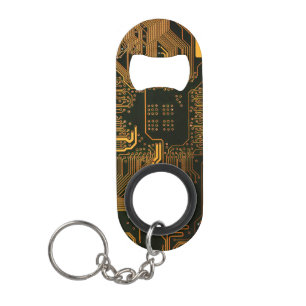 Gek Out Nerd PCB Orange Electronic Circuit Board Mini Flaschenöffner