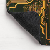 Gek Out Nerd PCB Orange Electronic Circuit Board Mousepad (Ecke)