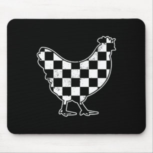 Gekachelter Hühnerbauer Hühner Rennwagen Jungen Ch Mousepad