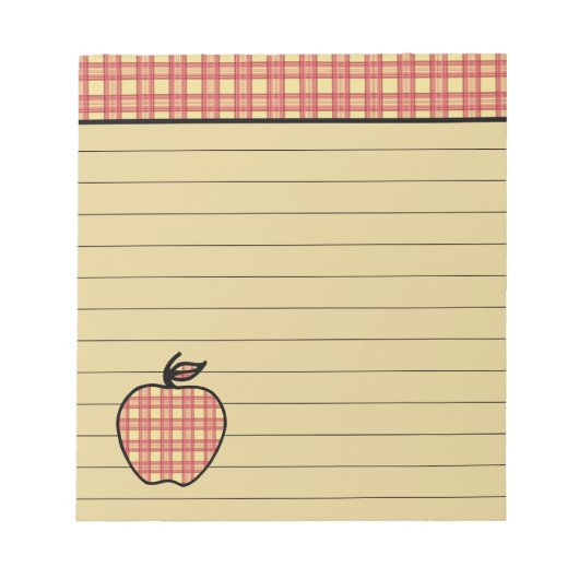 Gekacheltes Apple Notizbuch Notizblock (Vorderseite)