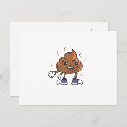 Gekackt Floß Postkarte (Vorne/Hinten)