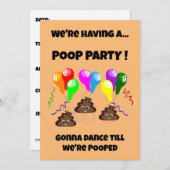 GEKACKT Party lustige niedliche Mädchen Jungs Gebu Einladung (Vorne/Hinten)